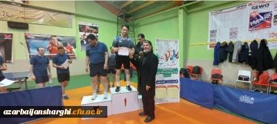 قهرمانی تیم تنیس روی میز دانشگاه فرهنگیان آذربایجان شرقی در مسابقات کارکنان دستگاه های اجرایی استان 