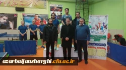 قهرمانی تیم تنیس روی میز دانشگاه فرهنگیان آذربایجان شرقی در مسابقات کارکنان دستگاه های اجرایی استان  3