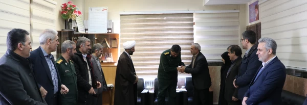 دیدار هیات رئیسه دانشگاه با فرمانده سپاه تبریز همزمان با ولادت امام حسین (ع) و روز پاسدار 2