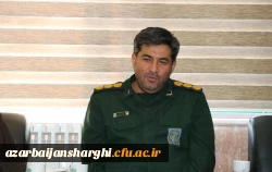 دیدار هیات رئیسه دانشگاه با فرمانده سپاه تبریز همزمان با ولادت امام حسین (ع) و روز پاسدار 2