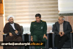دیدار هیات رئیسه دانشگاه با فرمانده سپاه تبریز همزمان با ولادت امام حسین (ع) و روز پاسدار 2