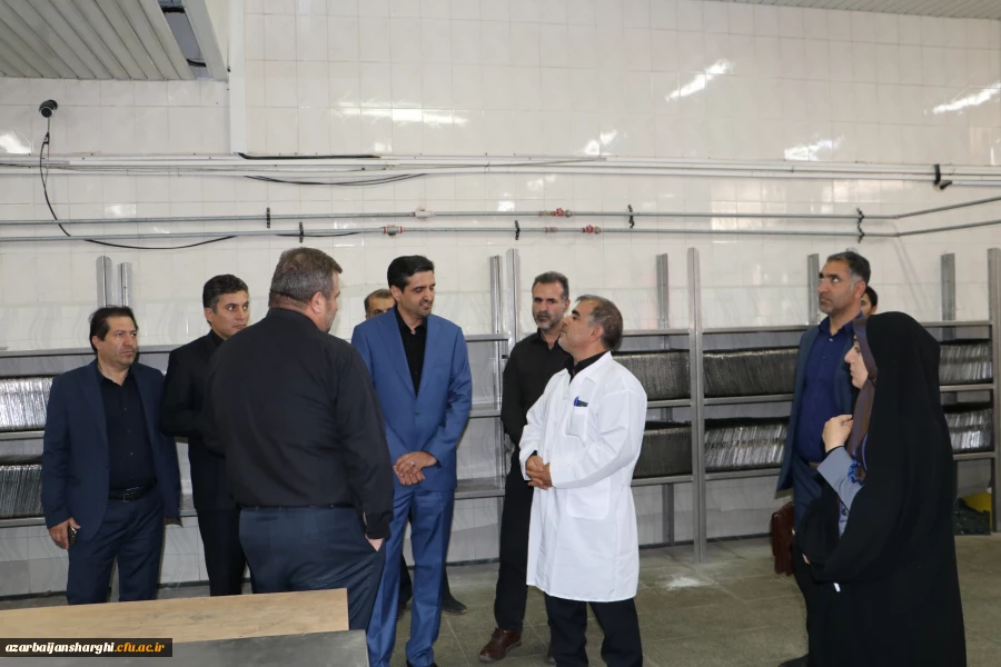 بازدید رئیس و هیت رئیسه دانشگاه فرهنگیان آذربایجان شرقی  از سلف سرویس دانشگاه تبریز 12