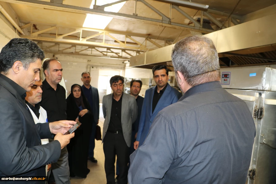 بازدید رئیس و هیت رئیسه دانشگاه فرهنگیان آذربایجان شرقی  از سلف سرویس دانشگاه تبریز 17