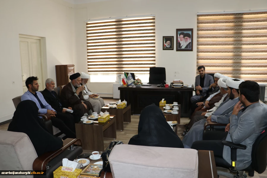 دیدارجمعی از اساتید و اعضای هیئت علمی دانشگاه تبریز با رئیس دانشگاه فرهنگیان استان  6