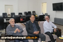 دیدار دکتر احمدی رئیس دانشگاه با فرمانده حوزه بسیج کارکنان شهید عبدالهی و معاون اداره کل حقظ آثار و نشر ارزشهای دفاع مقدس تبریز  3