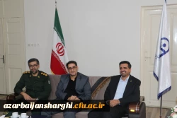 دیدار دکتر احمدی رئیس دانشگاه با فرمانده حوزه بسیج کارکنان شهید عبدالهی و معاون اداره کل حقظ آثار و نشر ارزشهای دفاع مقدس تبریز  6
