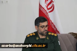 دیدار دکتر احمدی رئیس دانشگاه با فرمانده حوزه بسیج کارکنان شهید عبدالهی و معاون اداره کل حقظ آثار و نشر ارزشهای دفاع مقدس تبریز  12