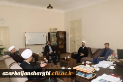 دیدار دکتر احمدی با رئیس دفتر نهاد مقام معظم رهبری در دانشگاه های استان آذربایجان شرقی 3