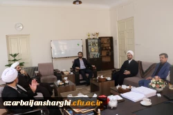 دیدار دکتر احمدی با رئیس دفتر نهاد مقام معظم رهبری در دانشگاه های استان آذربایجان شرقی 6