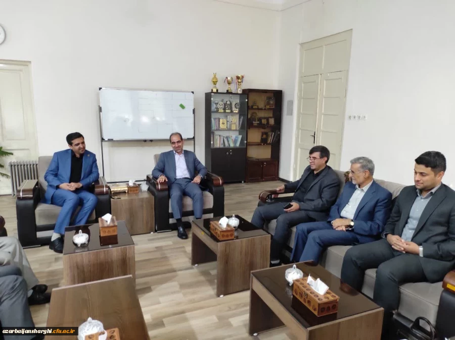 دیدار رئیس دانشگاه فرهنگیان آذربایجان شرقی با رئیس دانشگاه صنعتی سهند تبریز 3