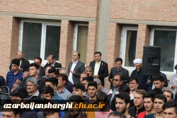 تجمع اساتید ، همکاران ودانشجویان دانشگاه فرهنگیان آذربایجان شرقی بر علیه جنایات رژیم ظالم و کودک کش صهیونیستی 4