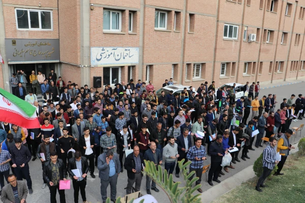 تجمع اساتید ، همکاران ودانشجویان دانشگاه فرهنگیان آذربایجان شرقی بر علیه جنایات رژیم ظالم و کودک کش صهیونیستی 6