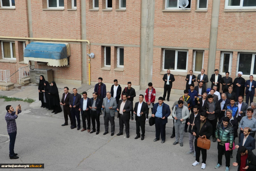 تجمع اساتید ، همکاران ودانشجویان دانشگاه فرهنگیان آذربایجان شرقی بر علیه جنایات رژیم ظالم و کودک کش صهیونیستی 7