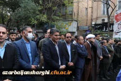 راهپیمایی ۱۳ آبان ماه تبریز با حضور گسترده دانشگاهیان دانشگاه فرهنگیان آذربایجان شرقی در تبریز
 19