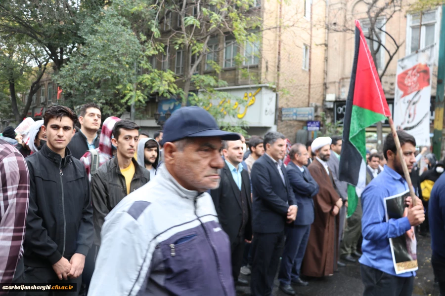 راهپیمایی ۱۳ آبان ماه تبریز با حضور گسترده خانواده بزرگ دانشگاه فرهنگیان آذربایجان شرقی در تبریز
 2