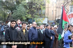 راهپیمایی ۱۳ آبان ماه تبریز با حضور گسترده خانواده بزرگ دانشگاه فرهنگیان آذربایجان شرقی در تبریز
 3