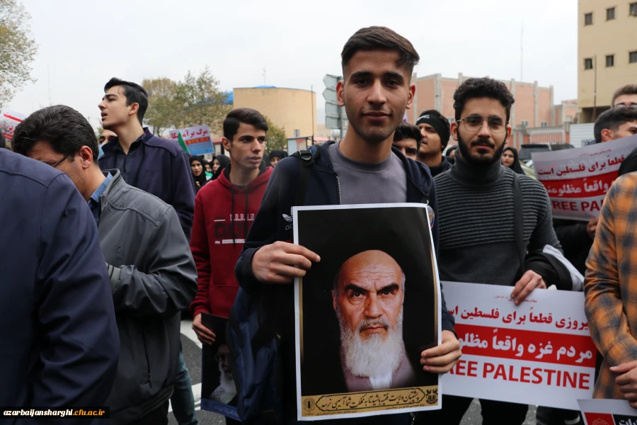 راهپیمایی ۱۳ آبان ماه تبریز با حضور گسترده خانواده بزرگ دانشگاه فرهنگیان آذربایجان شرقی در تبریز
 4