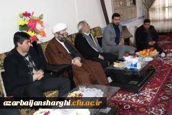 دیدار رئیس و هیئت رییسه دانشگاه فرهنگیان استان  آذربایجان شرقی با خانواده های معظم ومعزز سرداران شهید میرحسین و میرحسن امجدی 6