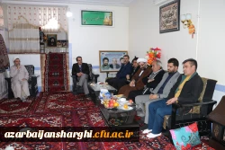 دیدار رئیس و هیئت رییسه دانشگاه فرهنگیان استان  آذربایجان شرقی با خانواده های معظم ومعزز سرداران شهید میرحسین و میرحسن امجدی 8