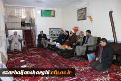 دیدار رئیس و هیئت رییسه دانشگاه فرهنگیان استان  آذربایجان شرقی با خانواده های معظم ومعزز سرداران شهید میرحسین و میرحسن امجدی 9
