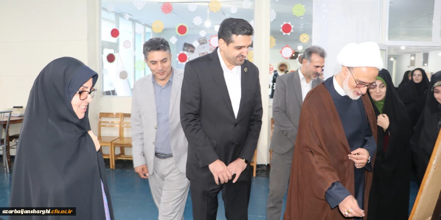 افتتاح پنجمین نمایشگاه استانی زیبا نگاری در دانشگاه فرهنگیان استان آذربایجان شرقی 2