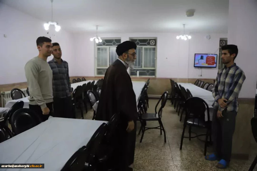 بازدید سرزده نماینده ولی فقیه در استان  از سرای شهید مدرس پردیس علامه امینی تبریز  7