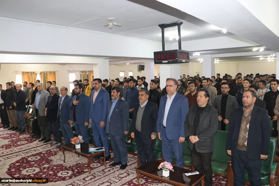 آیین گرامیداشت روز دانشجو با حضور معاون سیاسی ، امنیتی استاندارآذربایجان شرقی در دانشگاه فرهنگیان برگزار شد 33