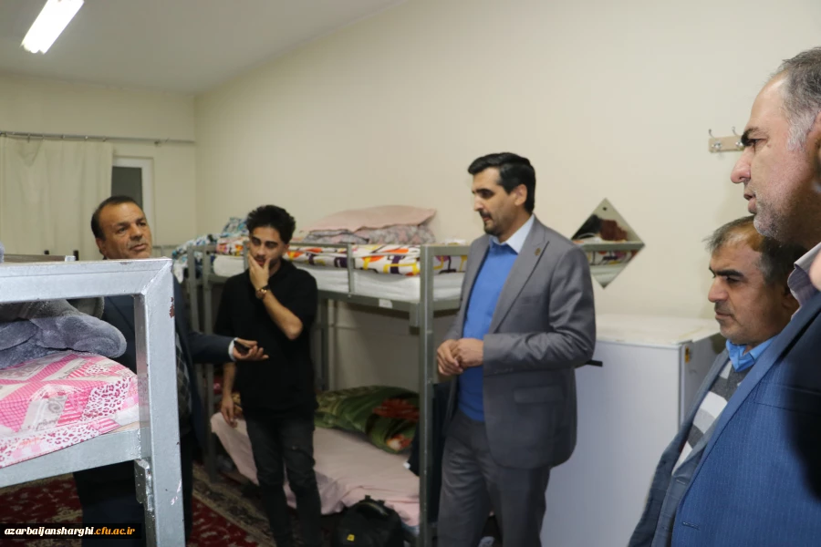 بازدید پنج ساعته هیئت رئیسه دانشگاه فرهنگیان آذربایجان شرقی از سرا های پردیس علامه امینی وشهید مدرس 24