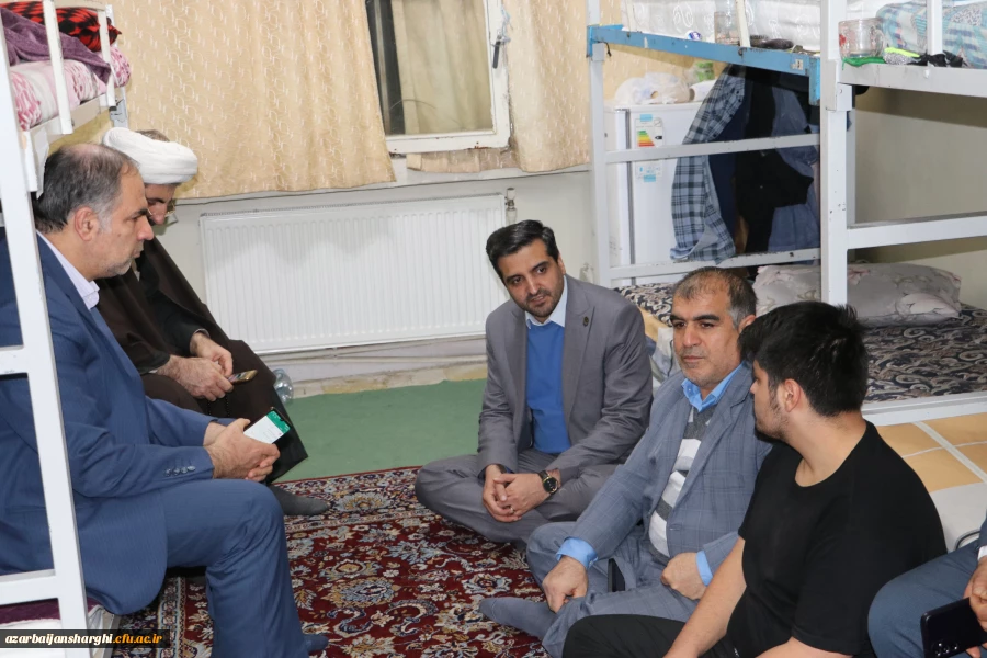 بازدید پنج ساعته هیئت رئیسه دانشگاه فرهنگیان آذربایجان شرقی از سرا های پردیس علامه امینی وشهید مدرس 44
