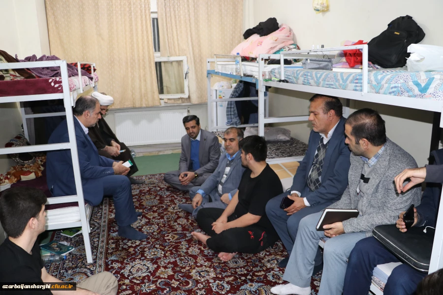 بازدید پنج ساعته هیئت رئیسه دانشگاه فرهنگیان آذربایجان شرقی از سرا های پردیس علامه امینی وشهید مدرس 45