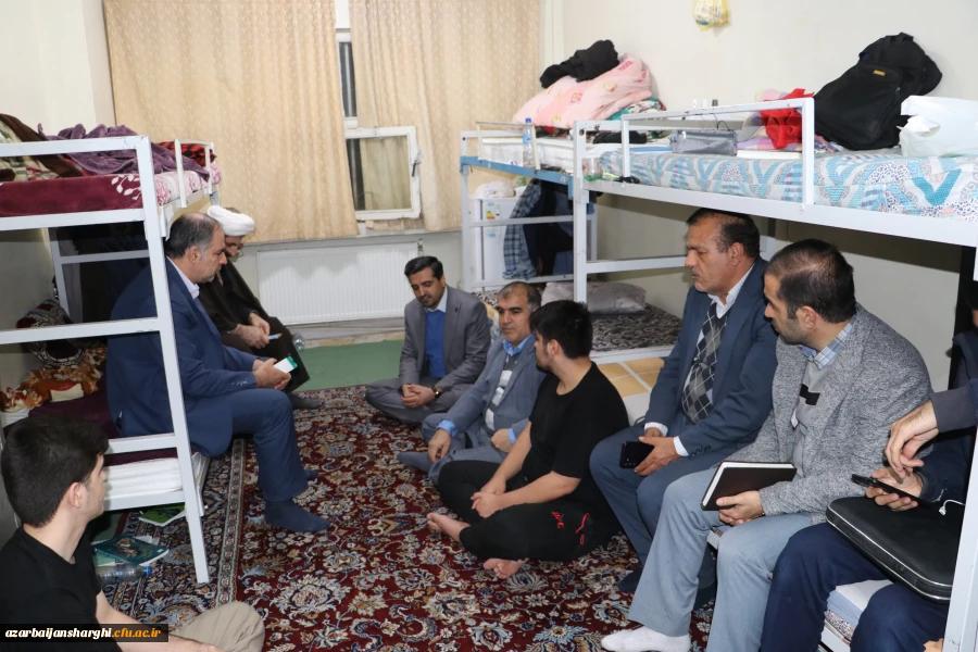 بازدید پنج ساعته هیئت رئیسه دانشگاه فرهنگیان آذربایجان شرقی از سرا های پردیس علامه امینی وشهید مدرس 46