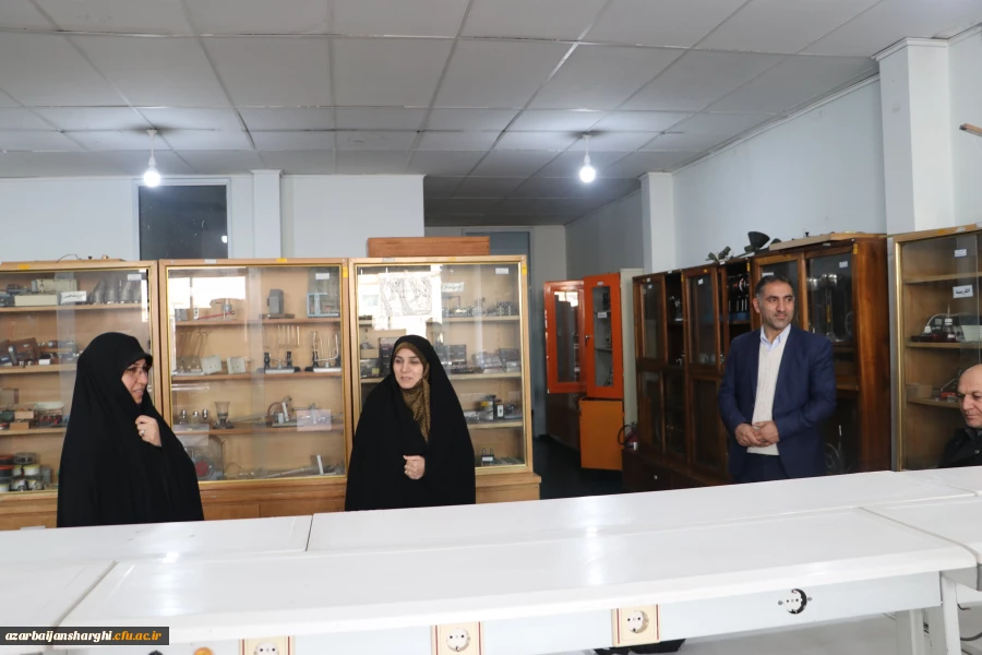 بازدیدو ارزیابی کارگروه تخصصی سازمان مرکزی از آزمایشگاه های  علوم پایه در  دانشگاه فرهنگیان آذربایجان شرقی 4