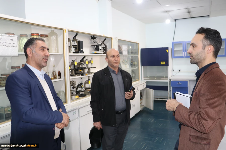 بازدیدو ارزیابی کارگروه تخصصی سازمان مرکزی از آزمایشگاه های  علوم پایه در  دانشگاه فرهنگیان آذربایجان شرقی 10