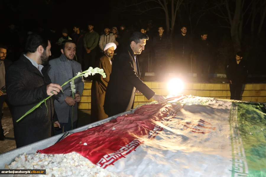 اولین مراسم سالگرد تدفین شهید گمنام در دانشگاه فرهنگیان آذربایجان شرقی برگزار شد 4