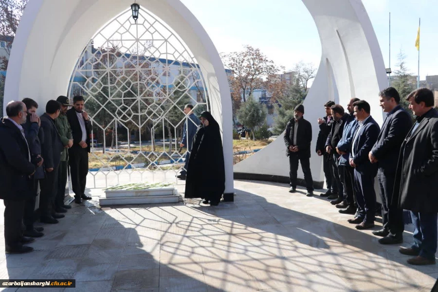 مراسم سومین سالگرد تدفین شهید گمنام پردیس فاطمه الزهرا (س)دانشگاه فرهنگیان استان آذربایجان شرقی برگزار شد. 7