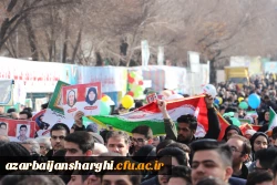جشن طلوع 46 سالگی انقلاب اسلامی با حضور مدیریت ،اساتید ،همکاران و دانشجو معلمان دانشگاه فرهنگیان آذربایجان شرقی 43