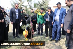 غرس نهال  با هدف پردیس سبز و گرامیداشت یاد و خاطره شهدای دانشجو معلم در دانشگاه فرهنگیان آذربایجان شرقی 34
