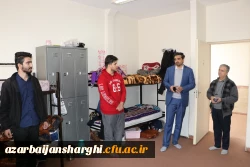 بازدید رییس دانشگاه فرهنگیان استان آذربایجان شرقی بصورت سرزده از خوابگاه دانشجویی شهید مدرس 3