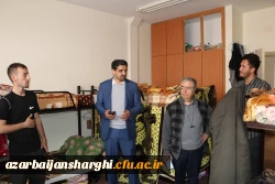 بازدید رییس دانشگاه فرهنگیان استان آذربایجان شرقی بصورت سرزده از خوابگاه دانشجویی شهید مدرس 5