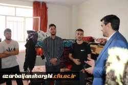 بازدید رییس دانشگاه فرهنگیان استان آذربایجان شرقی بصورت سرزده از خوابگاه دانشجویی شهید مدرس 7