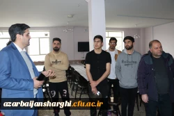 بازدید رییس دانشگاه فرهنگیان استان آذربایجان شرقی بصورت سرزده از خوابگاه دانشجویی شهید مدرس 12