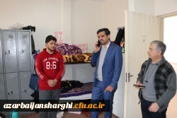 بازدید رییس دانشگاه فرهنگیان استان آذربایجان شرقی بصورت سرزده از خوابگاه دانشجویی شهید مدرس 14