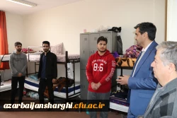 بازدید رییس دانشگاه فرهنگیان استان آذربایجان شرقی بصورت سرزده از خوابگاه دانشجویی شهید مدرس 16
