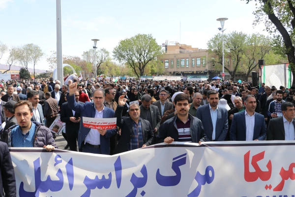 دعوت رئیس دانشگاه فرهنگیان استان آذربایجان شرقی از دانشگاهیان در راهپیمایی  روز قدس  4