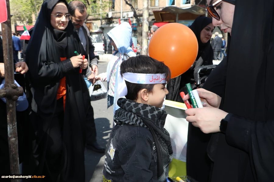 دعوت رئیس دانشگاه فرهنگیان استان آذربایجان شرقی از دانشگاهیان در راهپیمایی  روز قدس  9