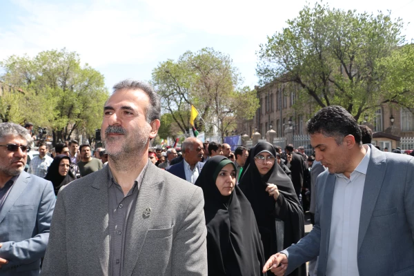 دعوت رئیس دانشگاه فرهنگیان استان آذربایجان شرقی از دانشگاهیان در راهپیمایی  روز قدس  14