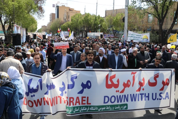 دعوت رئیس دانشگاه فرهنگیان استان آذربایجان شرقی از دانشگاهیان در راهپیمایی  روز قدس  15