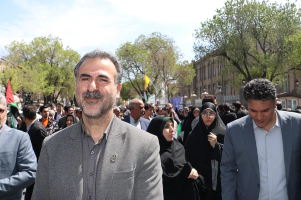 دعوت رئیس دانشگاه فرهنگیان استان آذربایجان شرقی از دانشگاهیان در راهپیمایی  روز قدس  16