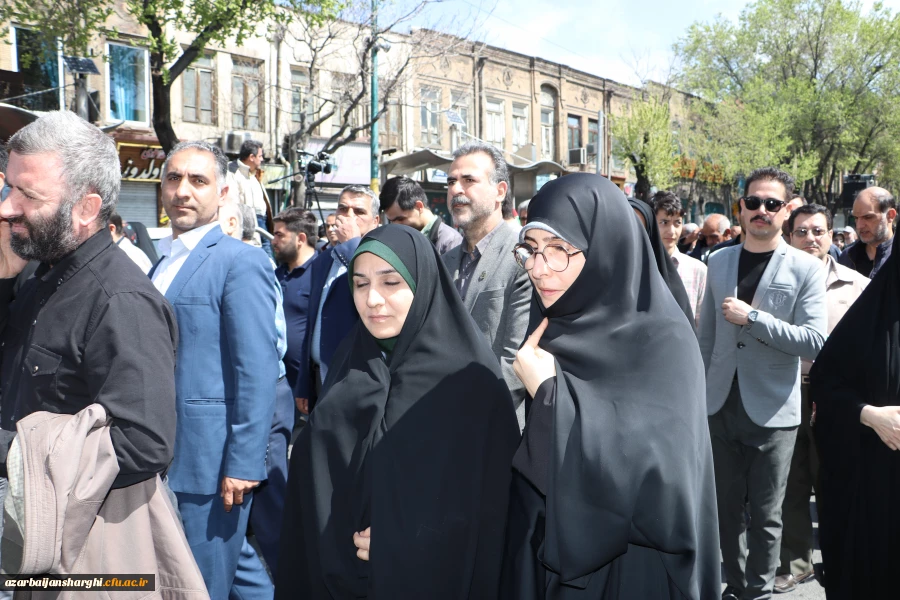 دعوت رئیس دانشگاه فرهنگیان استان آذربایجان شرقی از دانشگاهیان در راهپیمایی  روز قدس  20