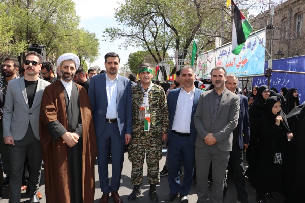 حضور گسترده اساتید ، کارکنان و  دانشجو معلمان دانشگاه فرهنگیان استان آذربایجان شرقی در راهپیمایی  روز قدس  14